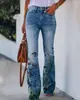 Estación Independiente Spot 2025 Nuevos Pantalones Casuales Estampados Florales de Cintura Media Retro para Mujer en Aliexpress Ebay