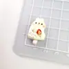 Accesorios de resina de rana de imitación comiendo y jugando, paleta de frutas, pegamento de crema, decoración para funda de teléfono móvil DIY, cuerda para pasador de pelo, flor para zapato