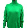 Ropa de mujer personalizada 2023 Nuevo suéter de fiesta europeo y americano suéter suelto de cuello alto cruzado de otoño e invierno