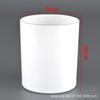 Vaso de Vela Perfumada para Cabello Lacio Portavelas de Vidrio Esmerilado Vaso Vacío Adorno Contenedor de Vela de Botella de Vidrio con Tapa Fragancia DIY