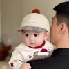 Sombrero de Cubo a Cuadros Grueso y Cálido Estilo Coreano para Otoño/Invierno para Bebés Niñas, Sombrero de Cubo a Prueba de Viento con Protección para el Cuello