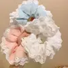 Nuevo Diseño Coreano de Nicho Hecho a Mano Encaje Plisado Encaje Banda para el Cabello Doble Capa Intestino Grande para el Cabello Accesorios para el Cabello