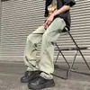 Primavera y verano 2023 nuevos jeans de mopa lavados retro americanos para hombre de moda holgados rectos comercio exterior