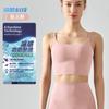 Chaleco de Yoga con Espalda en U Personalizado con Almohadillas en el Pecho, Sujetador Deportivo de Tirantes Finos para Primavera y Verano, Top Sexy para Fitness