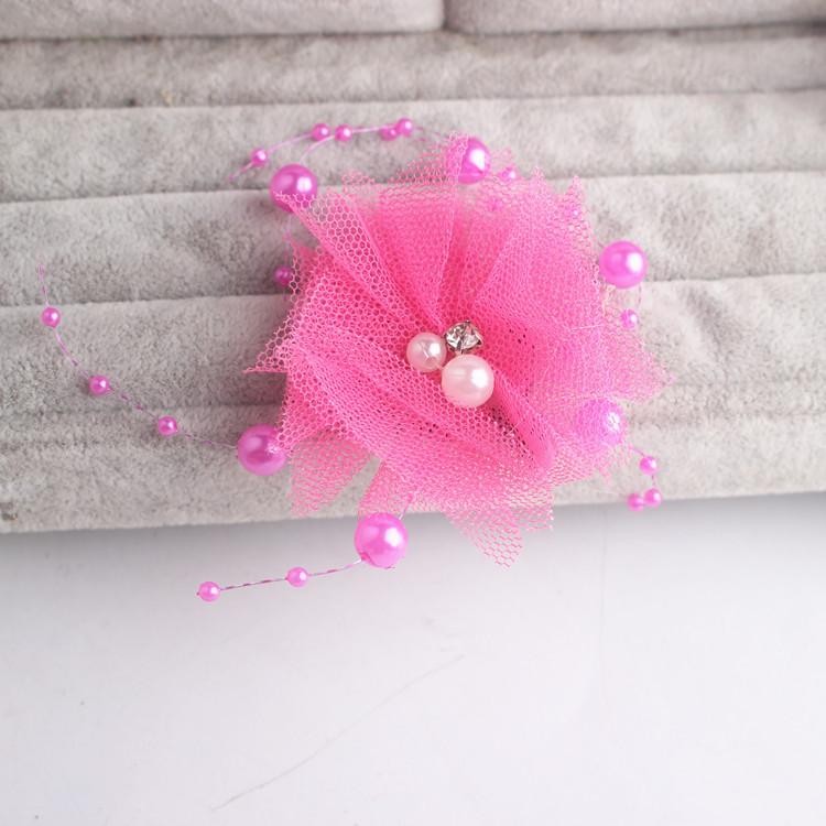 迷茫日用百货花朵珍珠边夹