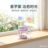 Nuevo vaso de vidrio tipo taza para macarrón, resistente al calor y anti-quemaduras, con asa, para café y bebidas, venta al por mayor de regalos