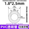 Manguera de PVC transparente capilar tamaño pequeño carcasa de tubo de plástico tubo horizontal resistente al aceite resistente a ácidos y álcalis diámetro interior 0.8-50mm