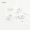 Conector de Doble Colgante Tipo Valla de Oro de 18K14K con Retención de Color Fuerte, Microincrustado con Circonita, para Pulsera, Collar, Accesorios de Aretes DIY
