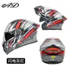 Casco de Moto Publicitario para Hombres y Mujeres, Casco Integral de Moto Universal para Todas las Estaciones, Luz Trasera LED, Casco Abierto de Invierno Certificado 3C/Dot