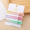 Dopamina estilo coreano simples sem costura clipe lateral marrom leite grampo de cabelo feminino franja lateral clipe de cabelo acessório de cabeça grampo de cabelo para cabelo quebrado