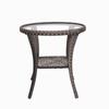 Juego de Mesa y Sillas de Ratán para Exteriores Transfronterizo, Juego de Tres Piezas de Sillón Giratorio, Juego de Muebles de Ratán para Exteriores de Patio, Venta al por Mayor de Fábrica