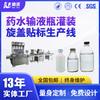 Máquina llenadora de botellas de plástico de vidrio para infusiones grandes, máquina llenadora de medicamentos médicos hospitalarios con tapa de rosca y tapa rodante, línea de producción de máquinas todo en uno