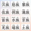 Nombres de Grupos ÉtnicosPrimer Grado 56 Nombres de Grupos Étnicos con Pegatinas de Caracteres Pinyin Pegatinas de Reconocimiento de Grupos Étnicos Minoritarios