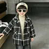 Abrigo de Lana para Niños Otoño Invierno 2026 Estilo Nuevo Ropa de Invierno Gruesa Acolchada para Niños Abrigo de Lana a Cuadros para Bebés