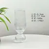 Taza de vidrio de fondo de burbuja de lujo de nicho, alto valor estético, vaso de cóctel especial, copa de champán, vaso comercial para cócteles y bebidas de té de frutas