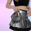 Mini Bolsa Transfronteiriça para Mulheres 2026 Nova Moda Tendência Personalizada Bolsa de Mão de Luxo Estampa de Leopardo Bolsa Meia-Lua Tendência