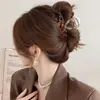 Presilha de Tubarão Estilo Coreano Senso Avançado 2024 Novo Estilo Presilha de Cabelo de Coração Presilha de Cabelo para Cabeça Feminina Acessório de Cabelo Presilha Grande de Agarre