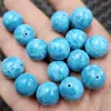 Piedra Ola de Mar Cuentas Redondas Piedra de Jade Cuentas Sueltas Cuarcita Azul Tianhe Pulsera de Jade Accesorios para Joyería Cuentas Hechas a Mano