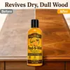Cera Cuidadora de Madera Clara Kineshinex 120ml Cera de Abejas Aceite de Naranja Nutre Muebles de Madera, Mesas, Sillas, Puertas de Gabinete y Proporciona un Pulido Protector