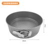 Herramientas para Hornear Pasteles con Hebilla de Cierre, Molde para Pastel Mousse con Base Desmontable, Molde Antiadherente de Acero al Carbono, Base de Panal, Horneado Divertido