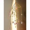 Pingente de sino de vento de cristal ins luz e sombra estilo floresta encantada presente de aniversário para melhor amiga apanhador de sonhos itens de decoração de quarto