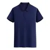 Camisa polo de secado rápido con tejido de microperforaciones, ropa de trabajo personalizada con logo impreso, cuello camisero, color liso, manga corta, camisa publicitaria hecha a medida, uniforme corporativo
