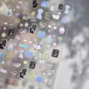 Tomoni Pegatinas Finas Resistentes para Manicura Lindas de Ensueño Pegatinas para Uñas de Niños Material de Pegatina de Joyería de Leche y Gato