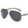 Gafas de Sol Metálicas de Doble Puente Estilo Retro para Hombre, Lentes Polarizadas, Estilo Callejero Deportivo, Gafas de Sol de Moda Europeas y Americanas, Venta al por Mayor por Fabricante