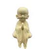 Adornos de Monje Pequeño Colgantes de Boj Talla en Madera Maciza Lindo Monje Pequeño Artesanía de Madera Accesorios de Escritorio