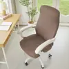 Funda para Silla de Oficina de Aprendizaje Cuatro Estaciones Universal Tela de Pana Rayada Funda para Silla de Ordenador Funda Elástica para Taburete