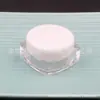 Caja cuadrada blanca, tarro de crema de 10 g, botella cuadrada, frasco de polvo de purpurina, tarro de ungüento de 10 ml, caja cuadrada para labiales, caja de sombras de ojos