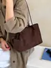Bolso de gamuza para mujer, nueva colección de otoño 2026, elegante y sofisticado, adecuado para ir al trabajo, gran capacidad, bolso de hombro tipo tote