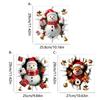 Papai Noel Boneco de Neve Adesivo de Vaso Sanitário Natal Supermercado Banheiro Vaso Sanitário Decoração de Atmosfera Festiva Adesivo de PVC