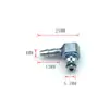 Conector de tubería de combustible de automóvil, conector de tubería de retorno de aceite, de dos vías, de tres vías, boquilla piezoeléctrica country five, otros