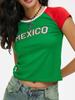 Europa e Estados Unidos transfronteiriço carta curta Y2K verão das mulheres T-shirt exposto umbilical moda personalidade na moda jaqueta de rua na moda atacado