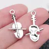 Símbolos de Instrumentos Musicales de Plata Antigua Colgante Retro Joyería de Aleación Colgante Accesorios para Pulsera Collar Llavero DIY