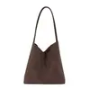 Bolsa de balde grande capacidade com padrão trançado moderno para mulheres, novo modelo 2026, simples, estilosa, casual, bolsa de ombro para mãe e filha no dia a dia