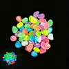 Pedras luminosas transfronteiriças, várias especificações Pedras de 2 cm que brilham no escuro, decoração de vaso, jardinagem em vasos, pedras para paisagismo de aquário, pedras fluorescentes