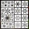 Decoración Europea y Americana para Fiestas Navideñas Plantillas Huecas para Pintar para Patrones DIY Pintados a Mano por Niños, Plantillas para Calcar, Pulverizar y Frotar