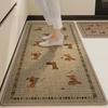 Alfombrillas de Piso de Lino Estilo Dibujos Animados Alfombrillas de Piso de Cocina Antideslizantes Absorbentes de Agua Absorbentes de Aceite Secado Rápido Resistentes a Manchas Fácil Cuidado Alfombrillas de Piso para el Hogar Venta al por Mayor