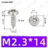 Tornillos Autoperforantes de Acero Inoxidable 304 de Cabeza Redonda Ranurada Gb7380 Antirrobo Autoperforantes Cola Puntiaguda Tornillos de Rosca Gruesa M2-M6