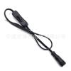 Conector impermeable con interruptor 303 interruptor 304 línea plana dos enchufes línea de control de energía para lámpara de escritorio enchufe estándar británico enchufe estándar nacional
