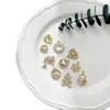 Accesorios de Joyería de Diamantes Retro Chapados en UV Collar Colgante DIY Pendientes Corazón Corazón de Melocotón Calabaza de la Suerte Delfín Amor Nieve