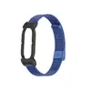 Adequado para moldura de relógio de metal tipo armadura de ar para Google Fitbit, fivela de malha de aço, pulseira de metal para relógio Google multicolor