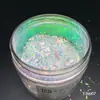 Pó de Brocado Nuvem Camaleão de Alta Transparência, Fragmentos de Pó Camaleão Óptico, Pó de Opala de Grau Cosmético Resistente a Solventes, Fábrica de Pó de Gelo