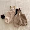Ropa Infantil Ins Estilo Coreano Invierno Nuevo Lana de Cordero Polar Forrado Pana Lindo Holgado Casual Peto