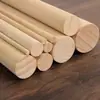 Bastão de Tronco de Pinheiro Bastão de Tronco de Madeira Bastão de Madeira Sólida para DIY Suporte de Fitness Haste para Pendurar Roupas Haste de Cortina Bastão de Yoga Lote