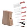 Juego de Cuchillos de Cocina de Ocho Piezas Yangjiang Personalizable, Juego de Cuchillos para el Hogar, Combinación de Cuchillos Afilados y Completos, Se Puede Imprimir el Logotipo