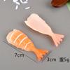 Modelo de sushi tamanho pequeno sushi sashimi camarão yizi sushi culinária japonesa acessórios para brincar de comida bola de arroz arroz