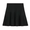 Falda corta ajustable para maternidad, colección otoño 2026, media falda plisada, que cubre el vientre, de punto, estilo primavera y otoño, falda versátil de línea A para usar con prendas exteriores